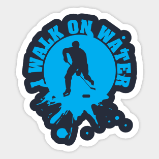 Walk on water - Ice hockey Sticker